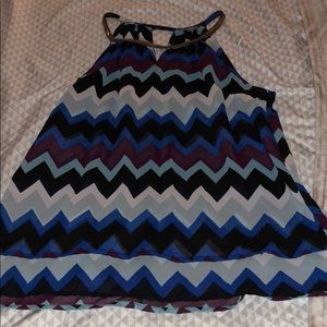 Chevron halter top